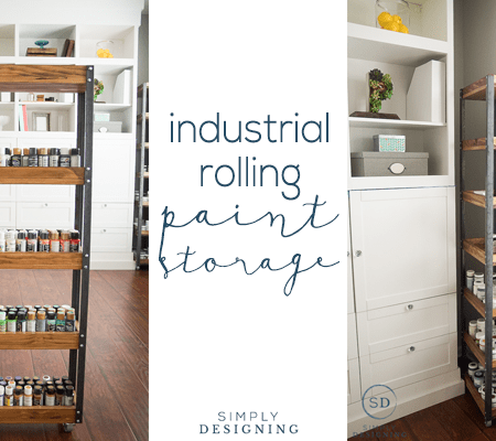 DIY Industrial Rolling Storage
