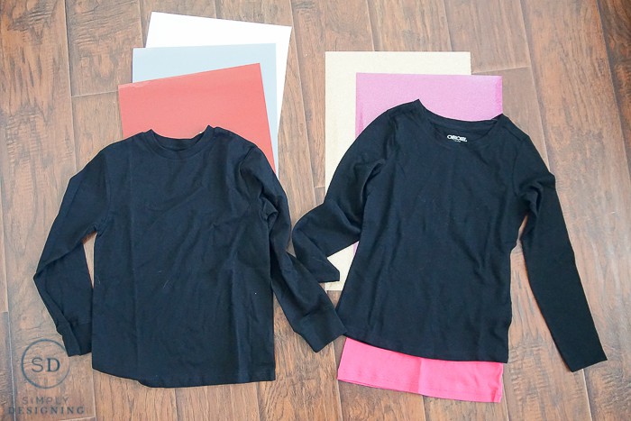 DIY Valentines Day Shirts - supplies