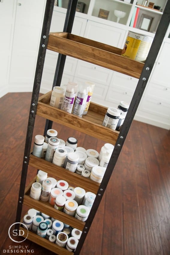 Industrial Rolling Paint Storage : Craft Room : Part 8 10 Industrial Rolling Storage