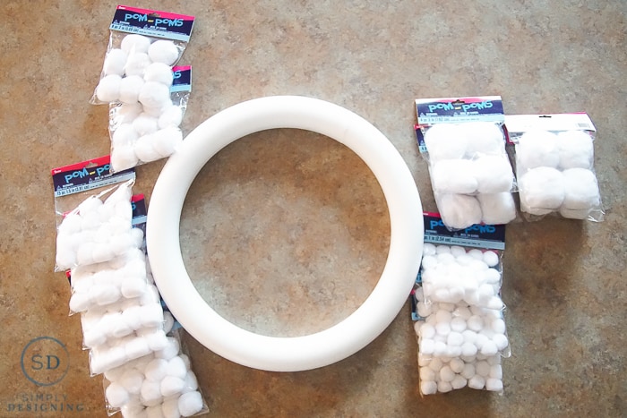 Beautiful White Winter Wreath 3 White Winter Wreath - supplies