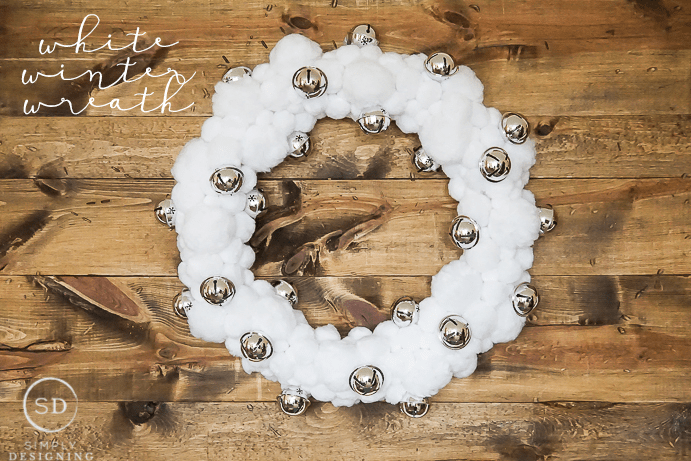 Beautiful White Winter Wreath 6 White Winter Pom Pom Wreath