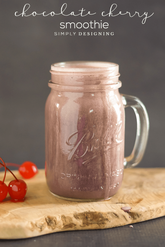 Chocolate Cherry Smoothie - healthy and delicious