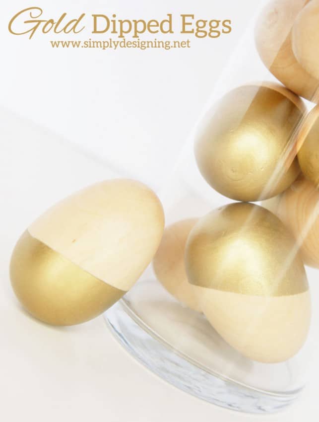 gold dipped eggs