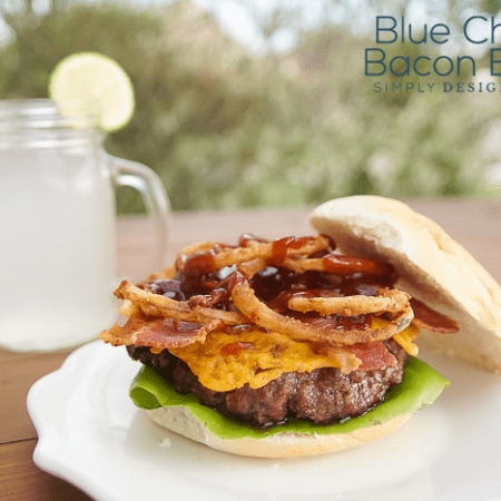 Blue Cheese Bacon Burger - the ultimate man burger