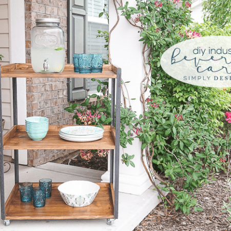 DIY Industrial Outdoor Beverage Cart