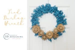 Tied Burlap Wreath 9 Tied Burlap Wreath Horizontal | Tied Burlap Wreath | 1 | burlap wreath