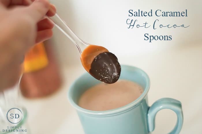 Salted Caramel Hot Cocoa Spoons Featured | Salted Caramel Hot Cocoa Spoons | 32 | DIY Christmas Ornaments