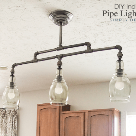 DIY Industrial Pipe Light Fixture
