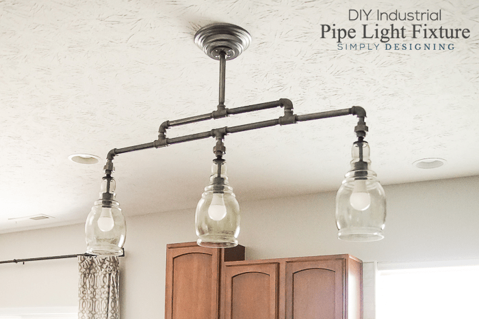 DIY Industrial Pipe Light | Industrial Pipe DIY Light Fixture | 24 | how to pot a plant