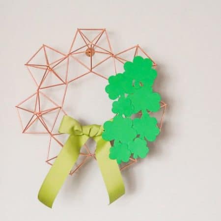 Himmeli Wreath with Shamrocks