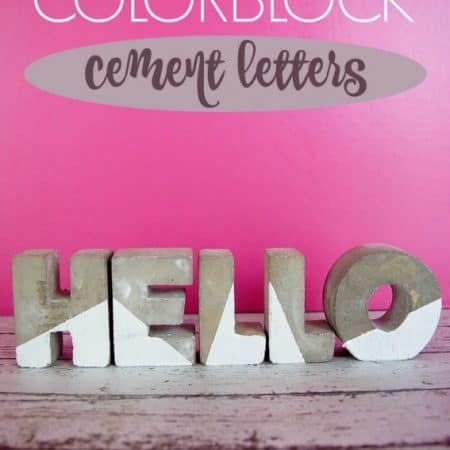 colorblocked cement letters darice
