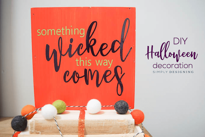 Easy DIY Halloween Decoration with Vinyl