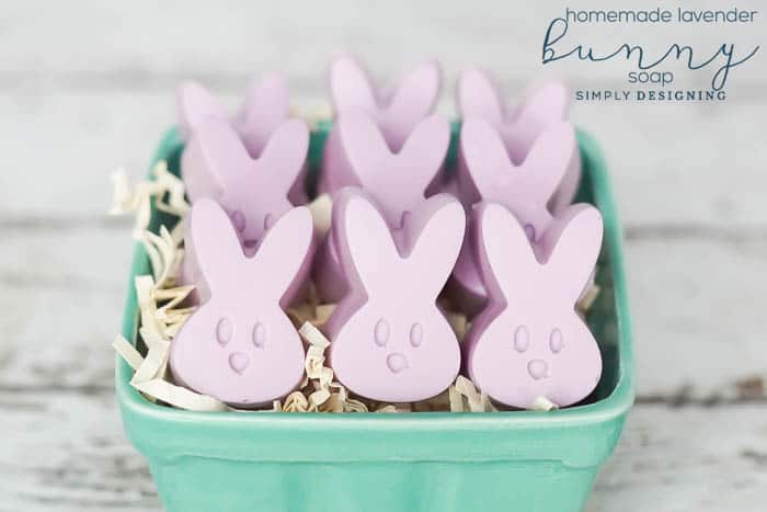 How to make Lavender Bunny Soap - how to make soap - homemade lavender soap with essential oils