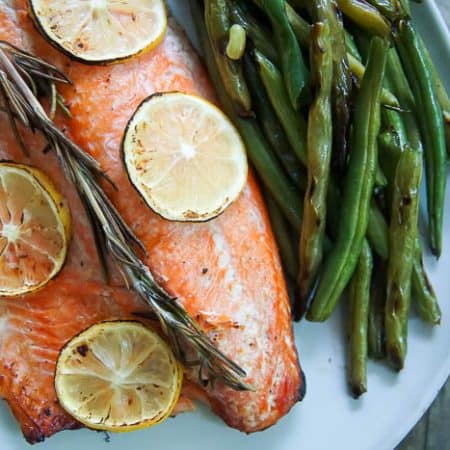 Honey Lemon Grilled Salmon - baked salmon in foil