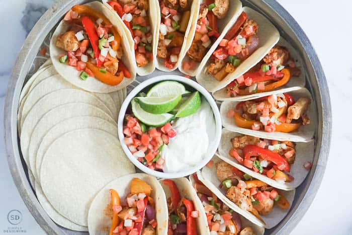 Sheet Pan Fajitas 04391 | Sheet Pan Chicken Fajitas | 13 | fabric Christmas trees
