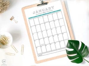Free 2020 Printable Calendar-