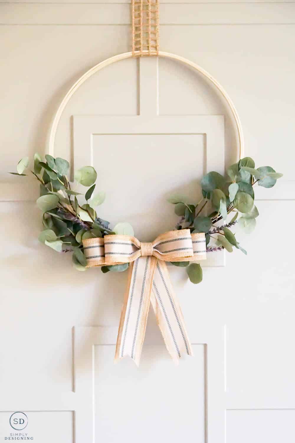 Hoop Wreath perfect for your Summer door